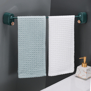 毛巾架免打孔卫生间浴室吸盘挂架，浴巾架子北欧简约创意单杆置物杆