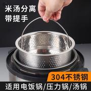 蒸饭器沥米饭家庭电饭锅低糖高压锅小型不锈钢，米汤分离隔水家