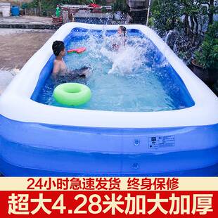 加厚大型家庭充气游泳池婴儿小孩儿童成人超大号家用3层4层戏水池