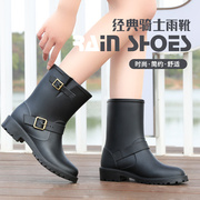 2023雨鞋女短筒时尚雨靴下雨天穿的鞋水鞋防水马丁靴防滑胶鞋