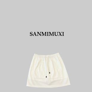 SANMI/叁米  松紧腰头运动短裙 （带内衬）2630