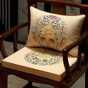 中式乳胶坐垫红木椅子沙发垫圈椅，餐椅垫实木，茶椅太师椅茶桌座椅垫