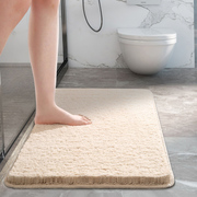 加厚长毛绒浴室吸水地垫家用卫生间门口防滑脚垫卫浴地垫速干地毯