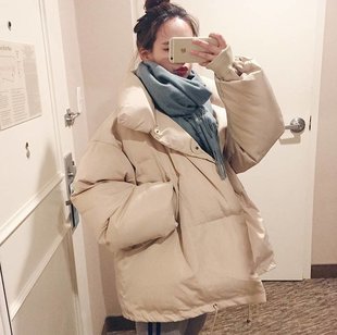 冬装女2021韩版宽松面包服ins棉衣棉服学生加厚冬季外套女潮