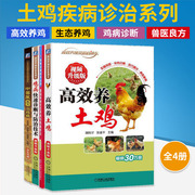 全4册高效养土鸡+鸡病诊断防治+生态养鸡+兽医良方散养土鸡实用技术养鸡技术书籍大全手册家养野鸡养殖养土鸡入门高效养鸡技术