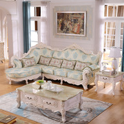 欧式布艺沙发组合客厅拉扣沙发，转角l型布艺，接待小沙发别墅定制