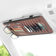 汽车遮阳板碟片cd夹车用，眼镜架卡片夹收纳车载多功能用品遮阳板套