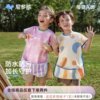尼多熊儿童画画罩衣男女宝宝围裙防水防脏吃饭围兜幼儿园美术专用