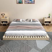 矮床榻榻米床架松木床板单双人简易防潮透气排骨架实木地台床