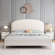 美式实木床现代简约主卧床1.5米儿童公主床1.35m小户型双人储物床