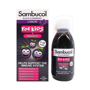 英国黑接骨木糖浆Sambucol婴幼儿童维生素提高抵抗力120ml25年5