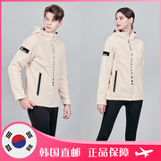 vitro韩国羽毛球，服套装男士女士款，运动保暖连帽外套长裤