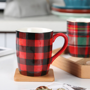 苏格兰风格情侣马克杯大容量，杯子陶瓷创意水杯，陶瓷杯茶杯咖啡杯