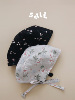 盐巴手作 北欧简约薄款纯棉帽子新生儿0-3岁宝宝胎帽可定制帽檐