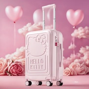 hellokitty联名行李箱女学生可爱粉色，拉杆箱kt猫20寸旅行箱，美乐蒂