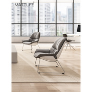马特生活北欧欧式休闲椅，时尚摇椅现代简约美式懒人工作室创意躺椅