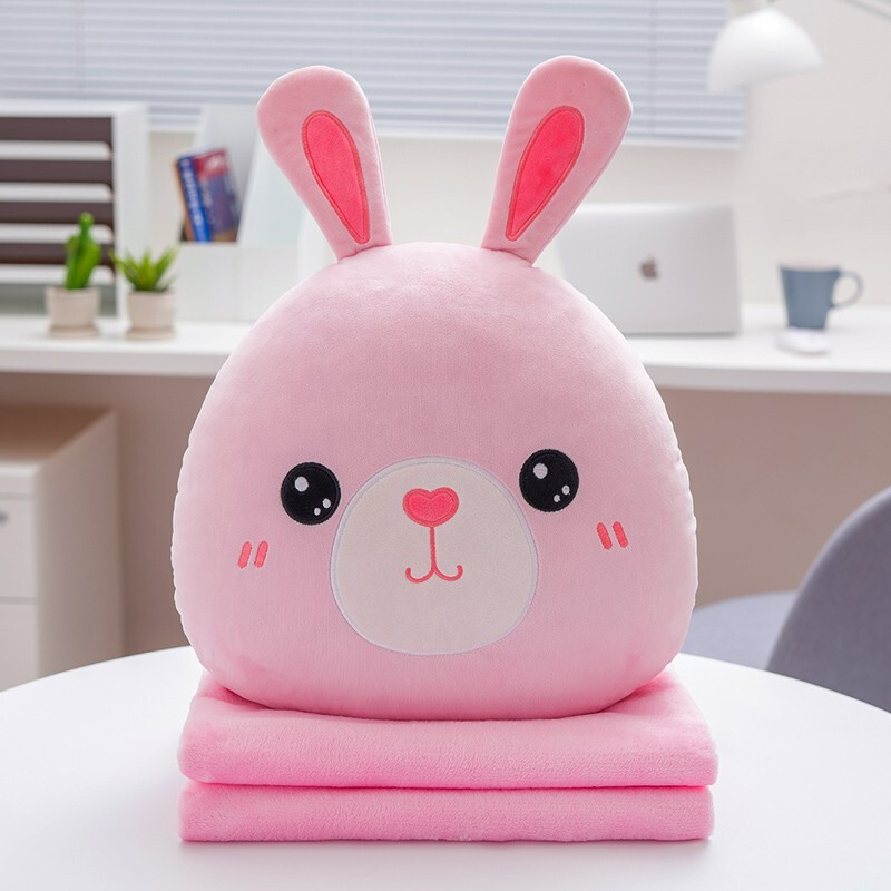 Cartoon animal Pillow 7 Pillows quilt Dual use Noon break Small blanket Cushion sofa Office Blanketin the Home Fabric , Pillow/Pillow category - from Buy2taobao.com to provide professional Taobao agent buy service