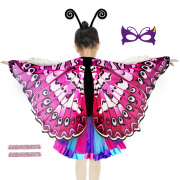 儿童蝴蝶翅膀动物公主裙发箍面具表演道具舞台剧幼儿园万圣节装扮