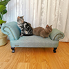 美式猫咪专用小沙发四季通用猫窝实木狗狗床宠物床网红猫床贵妃椅