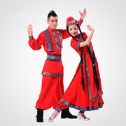 女款表演演出服饰新疆舞蹈服装，成人男款1蚕丝，紧身型健身衣