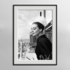 奥黛丽赫本海报黑白人物摄影艺术装饰画西餐厅复古客厅酒店挂画