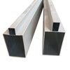 加厚凸型山字铝u型槽p方管铝合金封边条立柱，瓷砖橱柜铝型材门配件