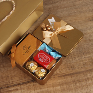婚礼喜糖歌帝梵巧克力，2粒结婚庆满月伴手礼盒，10盒装圣诞糖果礼物