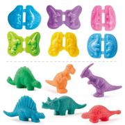 模具橡皮泥彩泥套装印模恐龙diy儿童玩具幼儿食品级橡皮泥模型3d