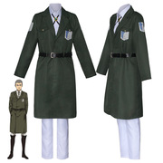 进击的巨人cos服第四季调查兵团团服全套cosplay服 军绿色大衣
