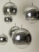 电镀球玻璃吊灯设计师圆球，客厅餐厅吧台服装店铺，楼梯商用装饰吊灯