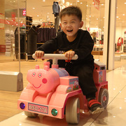 托马斯小火车头儿童电动车，男女宝宝充电佩奇玩具车可坐人小猪汽车