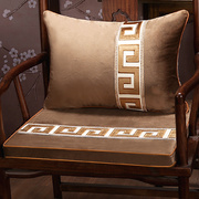 红木沙发坐垫中式圈椅太师椅餐椅茶椅垫秋冬绒布乳胶座垫定制防滑