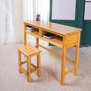 学校儿童中小学生学习实木桌椅双人桌学生课桌家用简易书桌子教室
