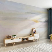 北欧抽象水彩涂鸦艺术壁纸3D客厅沙发壁画卧室墙布电视背景墙纸