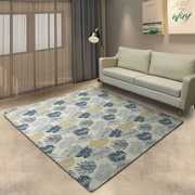 高档地毯客厅棉麻编织亚麻日式沙发毯客厅家用卧室床边毯防滑