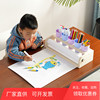 儿童画架桌面台式实木收纳卷纸架画纸画轴幼儿园画画套装绘画工具