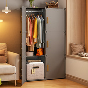衣柜家用卧室简易组装柜子出租房用布置物架经济型结实耐用小衣橱