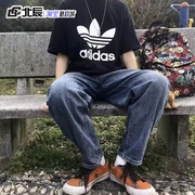 Adidas三叶草男女短袖情侣经典logo圆领百搭运动休闲T恤CW0709