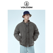 volcom钻石男装户外品牌立领，复古保暖棉服，2024冬季高级感棉衣