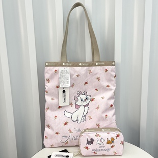 日潮卡通玫瑰猫咪托特包化妆包组合2339化妆包6511中号