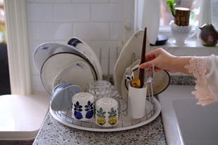 意大利设计Ales厨房置物架 餐具碗碟架 不锈钢沥水架杯架盘架
