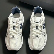 新百伦男鞋nb530跑步鞋，2024夏季老爹鞋运动鞋，网面减震轻便鞋子女
