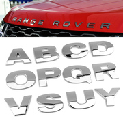 汽车3d字母车贴英文字母车标，diy字母数字金属，车身贴字标车头尾标