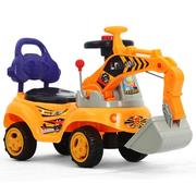大型四轮挖掘机可坐可骑大号儿童挖土机，铲车男孩工程车玩具可坐人