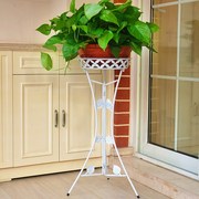 欧式花架单个铁艺，落地式简易盆栽架子室内家用绿萝花盆架客厅阳台