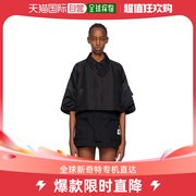 香港直邮潮奢 Sacai 女士黑色拼接夹克
