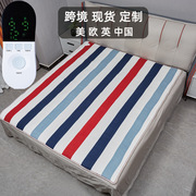 出口欧美家用电热毯双控调温安全110v伏台湾美规单人双人电热垫
