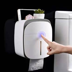 免打孔创意防水纸巾架厕纸盒卫生间纸巾盒厕所卫生纸置物架抽纸盒