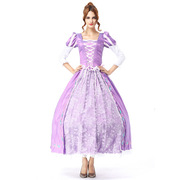 索菲亚公主裙成人紫色仙子女王装cos角色扮演万圣节舞台演出衣服
