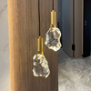全铜水晶床头吊灯创意个性艺术冰块卧室餐厅客厅现代简约轻奢高级